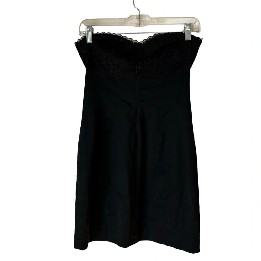 Bebe Black Shapewear Firm Control Strapless Slip
